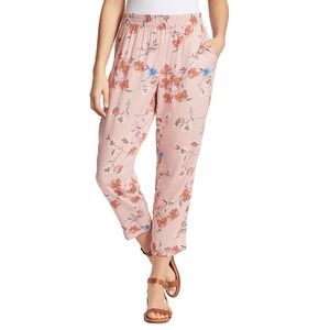 Jessica Simpson Cadie Pocket Pants XXL Pink Floral